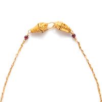 A Hellenistic Gold Necklace with Lion-Headed Terminals