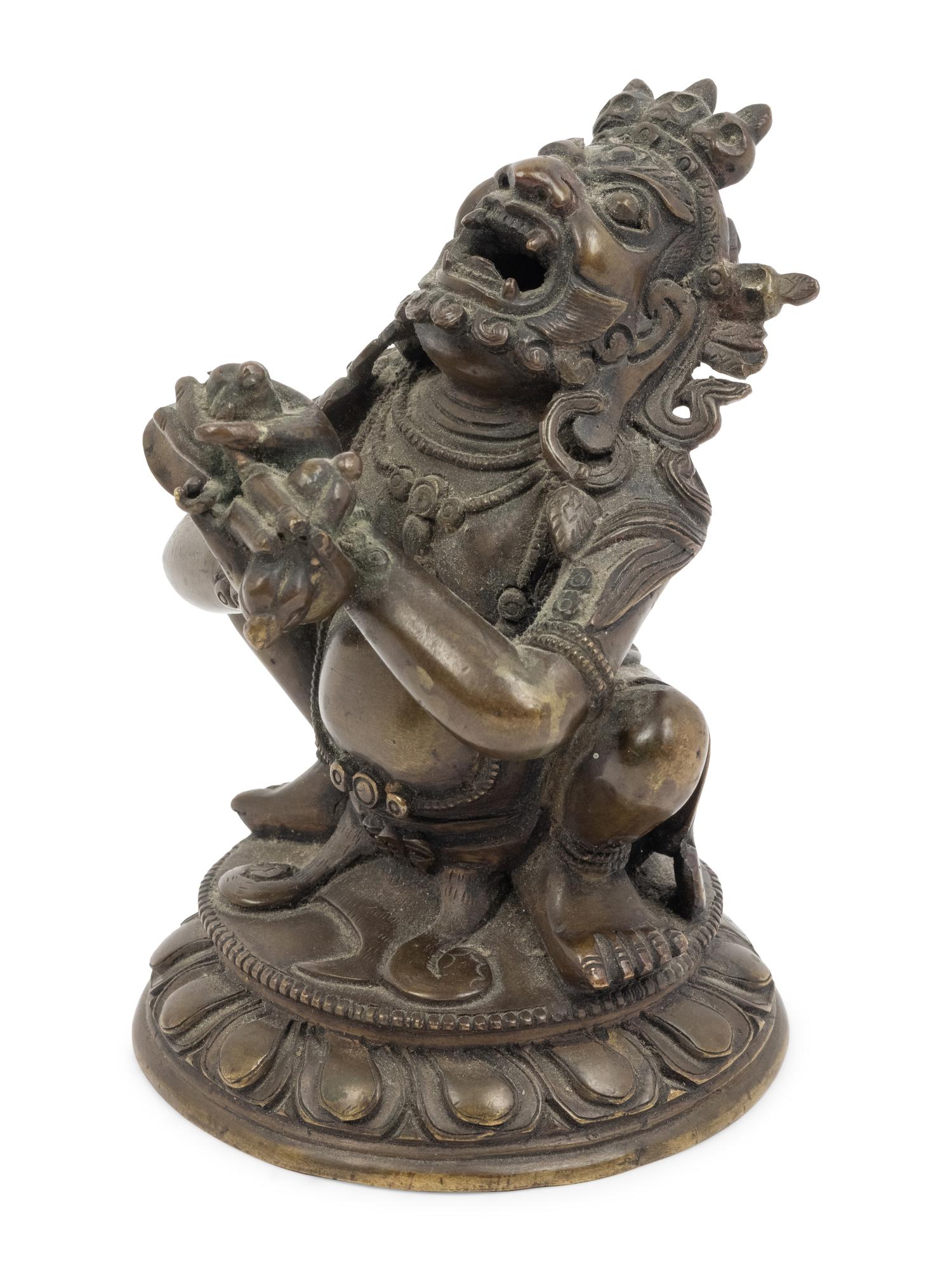 A Tibetan Bronze Figure of Vajradaka