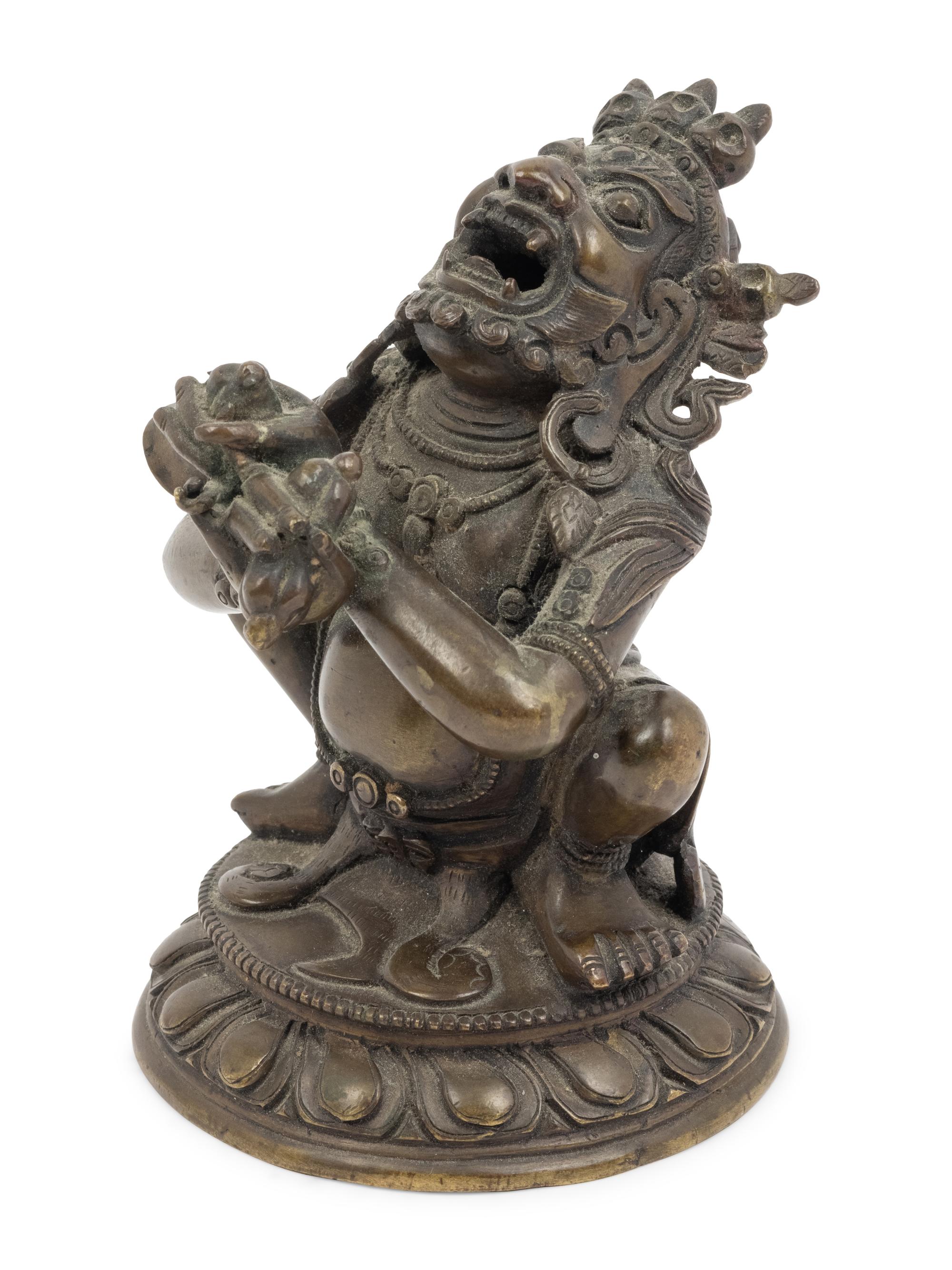 A Tibetan Bronze Figure of Vajradaka