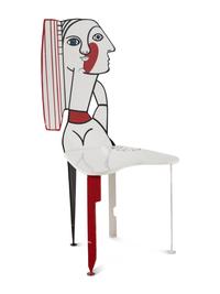 Two Pablo Picasso Style Figural Chairs