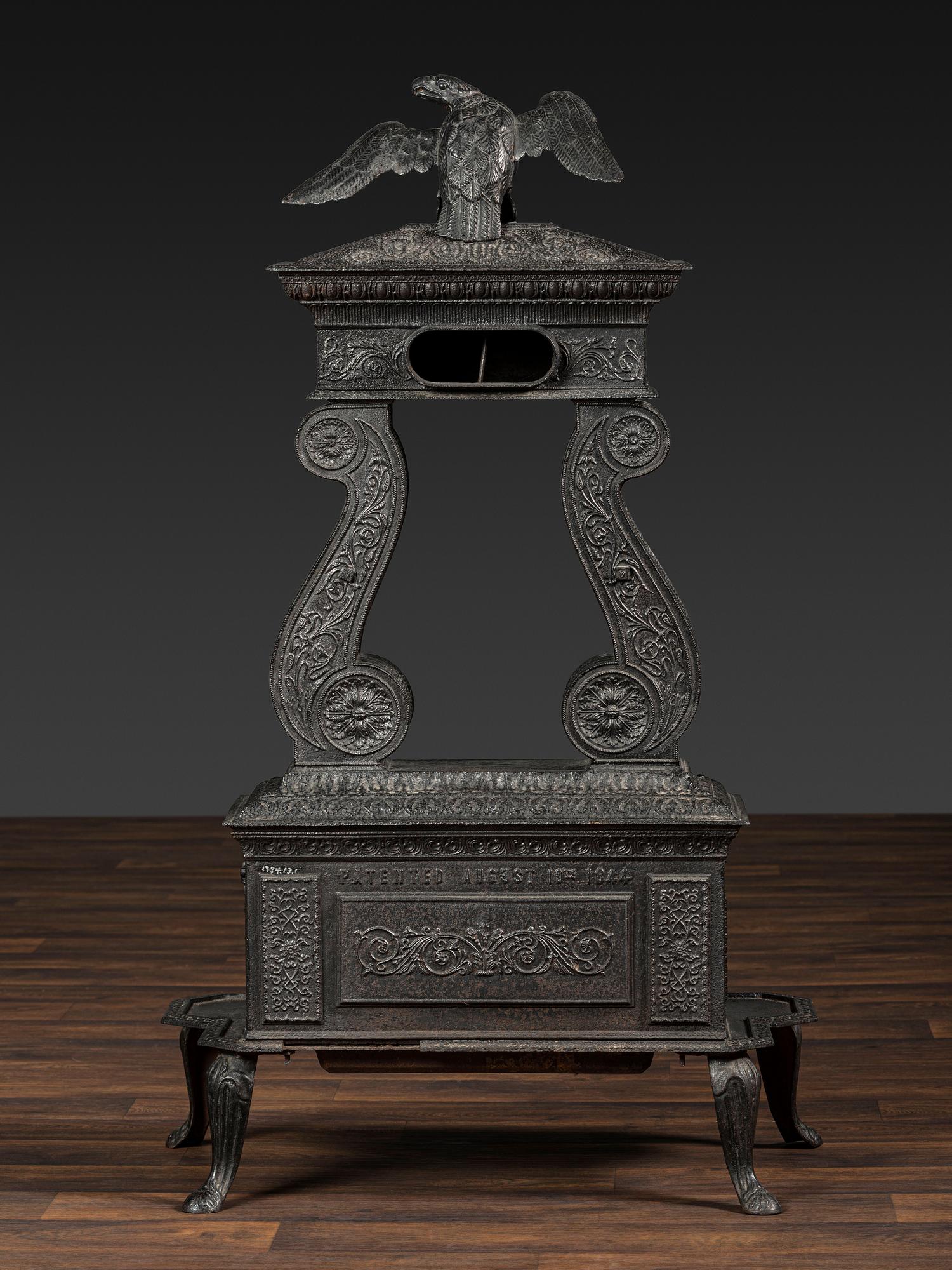 A Neoclassical Cast Iron Parlor Stove