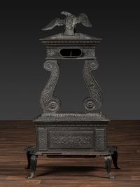 A Neoclassical Cast Iron Parlor Stove