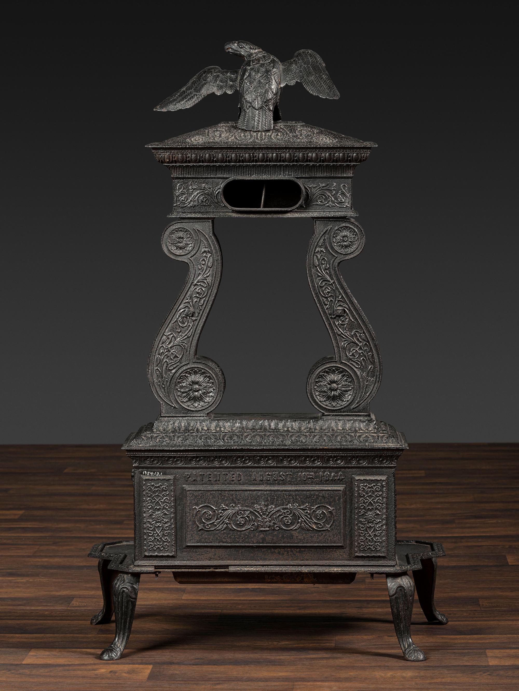 A Neoclassical Cast Iron Parlor Stove