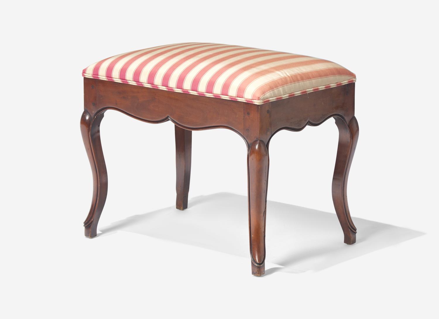 A Louis XV Provincial Fruitwood Metamorphic Foot Rest and Library Steps
