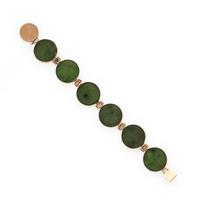 Jade and Yellow Gold Bracelet