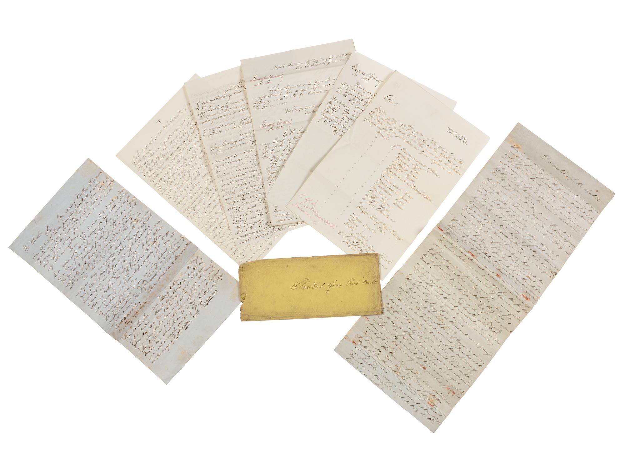 [CIVIL WAR]. Large collection of forms and other documents associated with the 60th Indiana Volunteers.