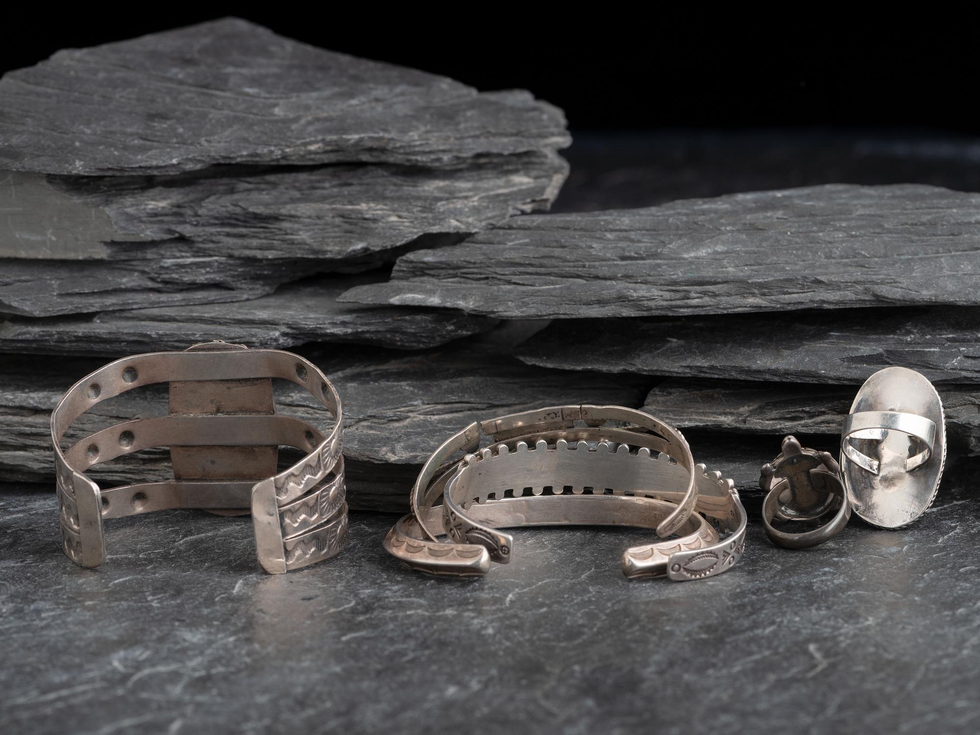 Navajo and Southwestern-style Cuff Bracelets and Rings