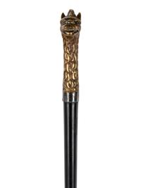 Two Figural Walking Sticks or Canes