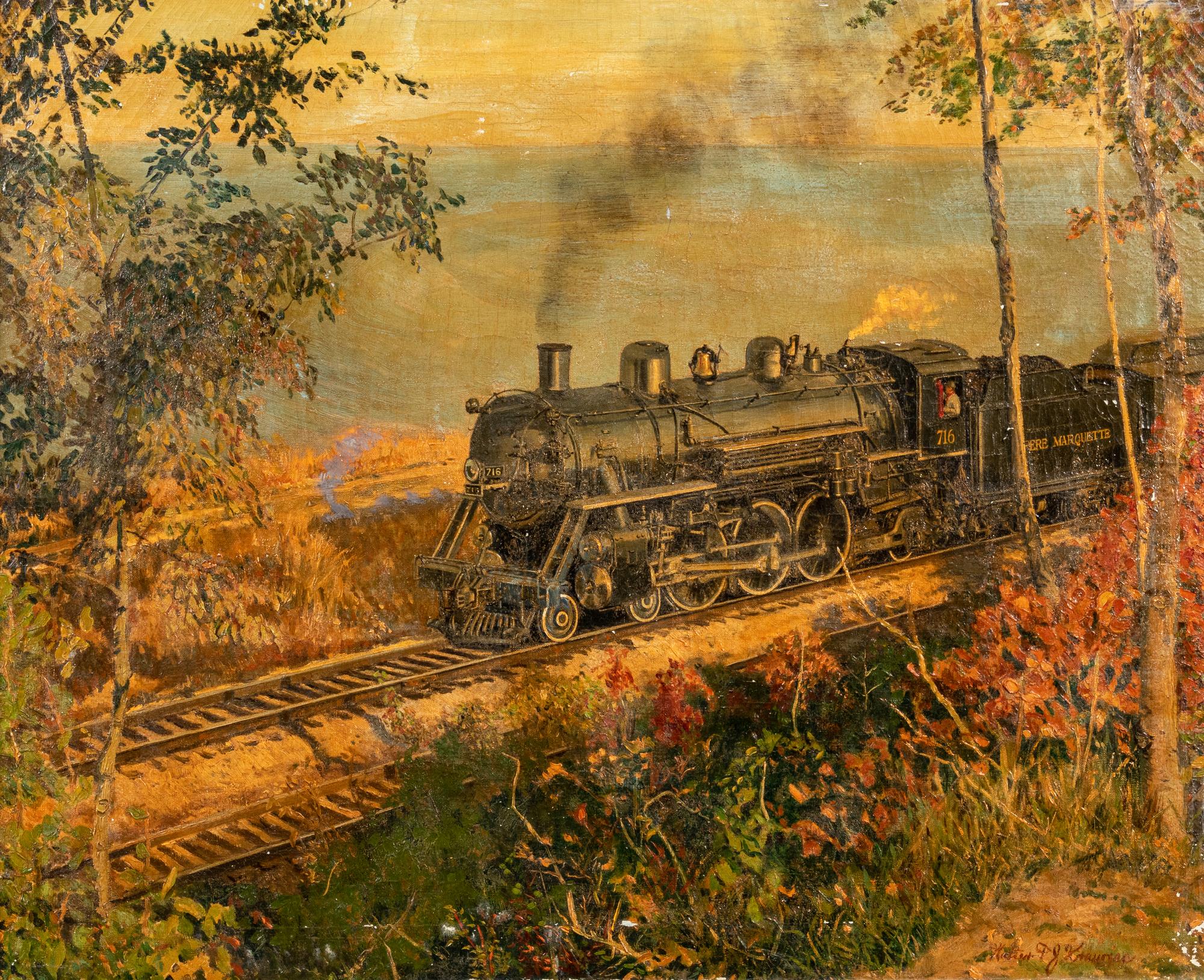 Train Along Lakeshore