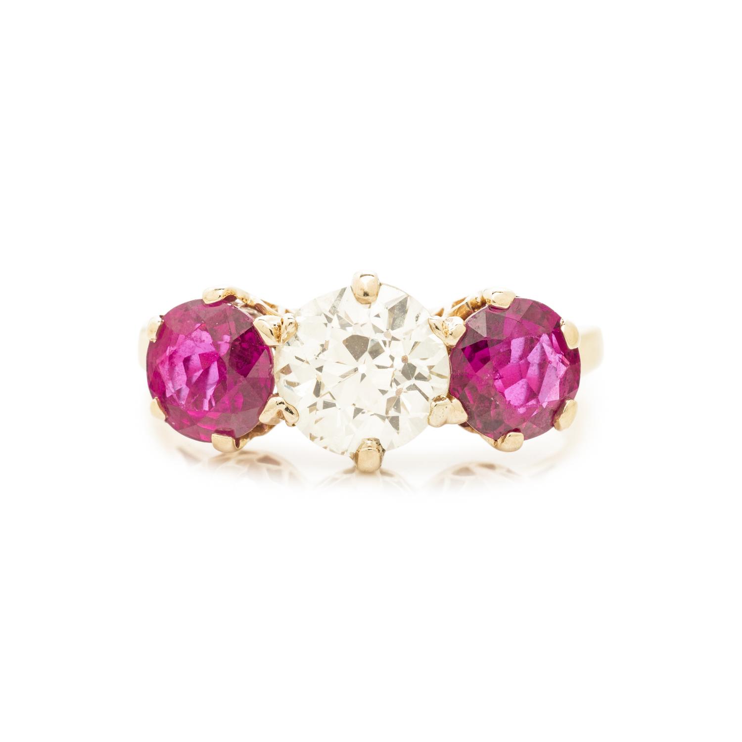 DIAMOND AND RUBY RING