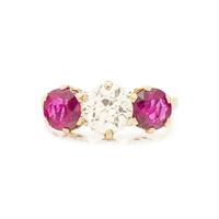 DIAMOND AND RUBY RING