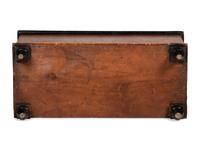 A Late Federal Country Red and Yellow Sponge-Decorated Blanket Chest