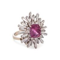 PINK SAPPHIRE AND DIAMOND CONVERTIBLE RING/PENDANT
