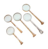 A Group of Five Victorian Parasol Handles Converted to Magnifying Glasses