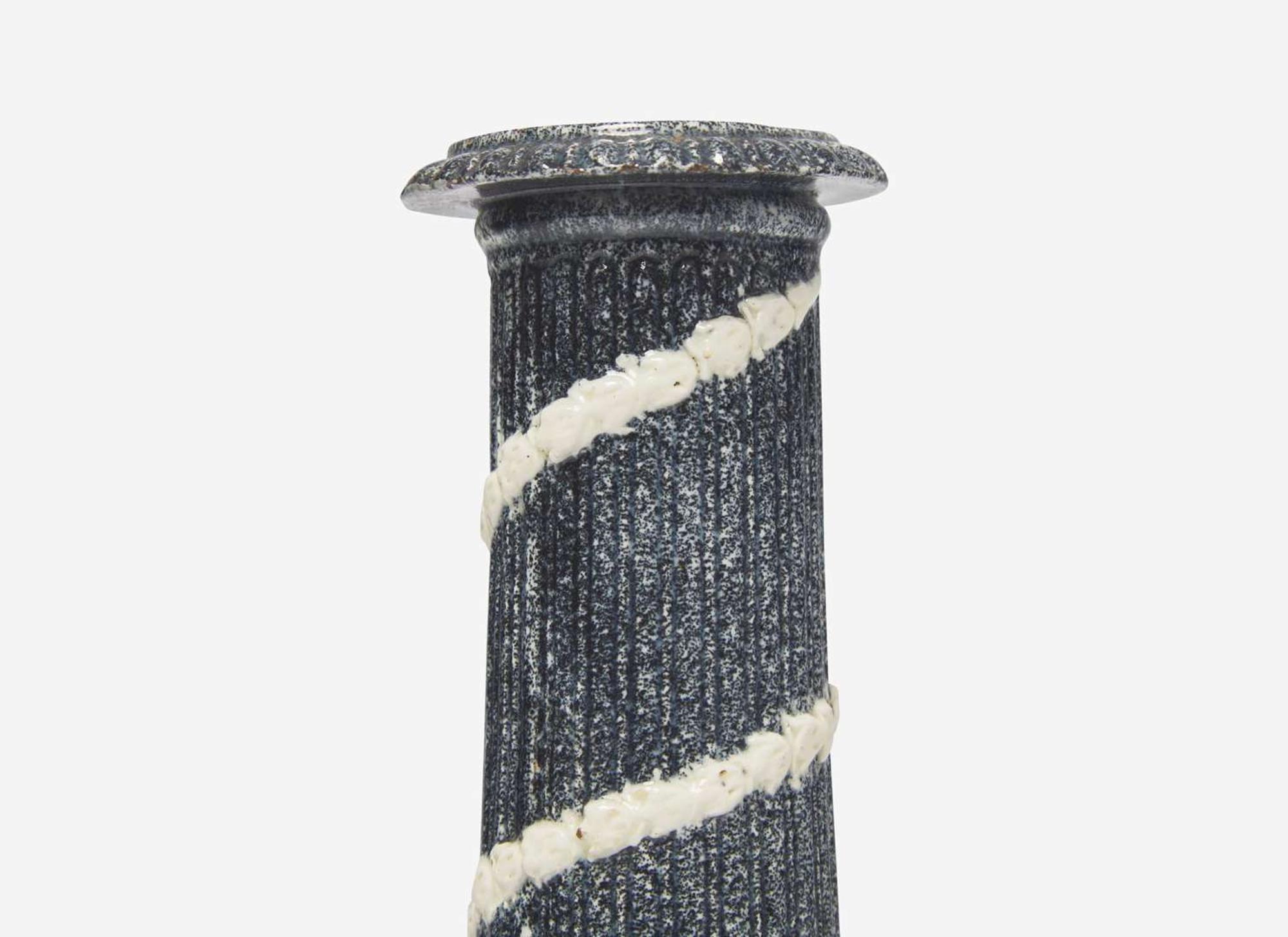 A Pair of Neale & Co. Variegated Ware Candlesticks, UK, 1780s