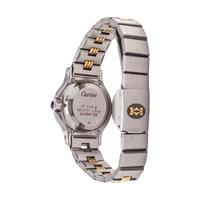 CARTIER, STAINLESS STEEL AND 18K YELLOW GOLD 'SANTOS' WRISTWATCH