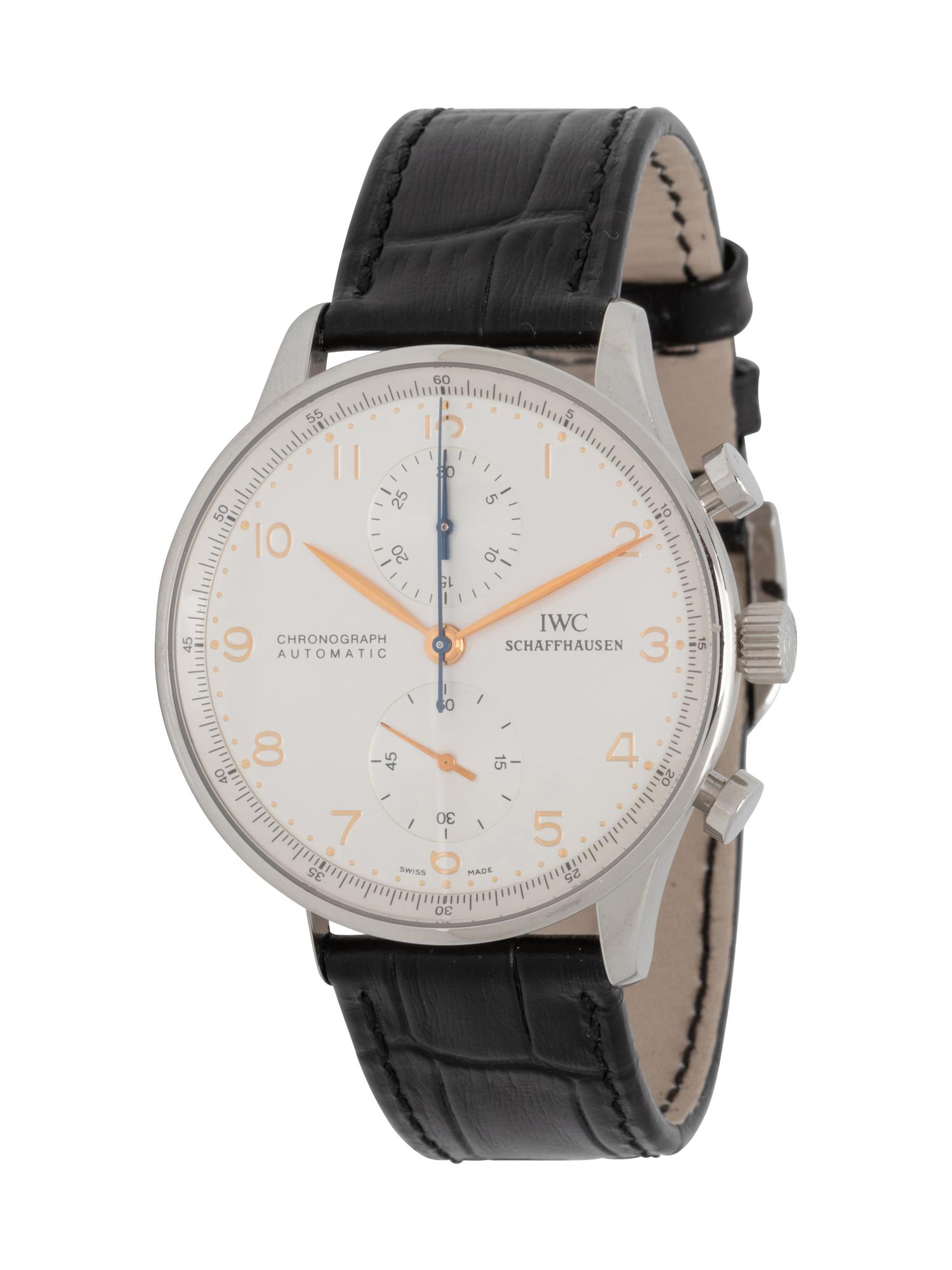 IWC, REF. 3714 STAINLESS STEEL 'PORTUGUESE' WATCH