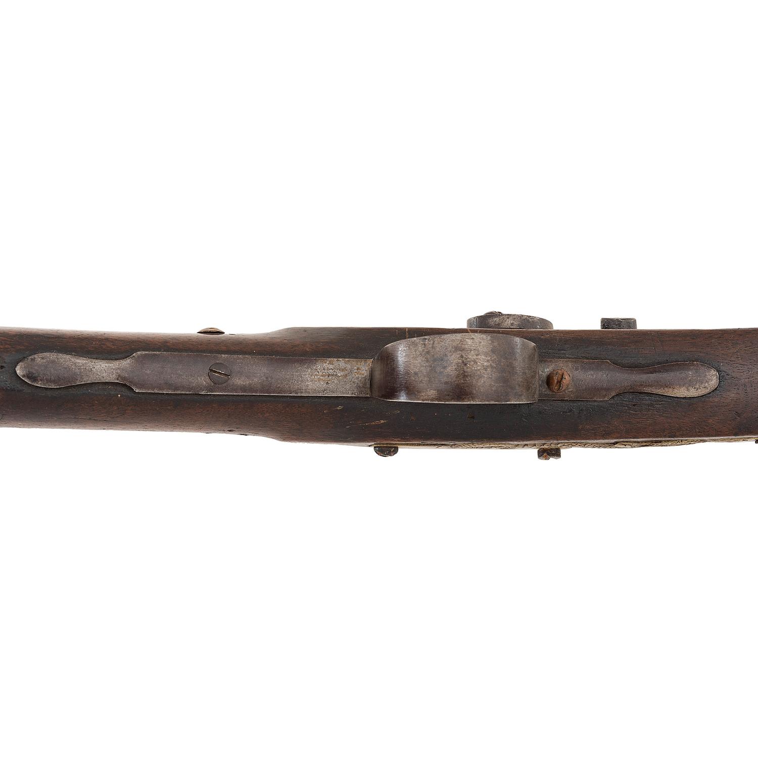 Percussion Altered Belgian Northwest Trade Gun Marked Barnett