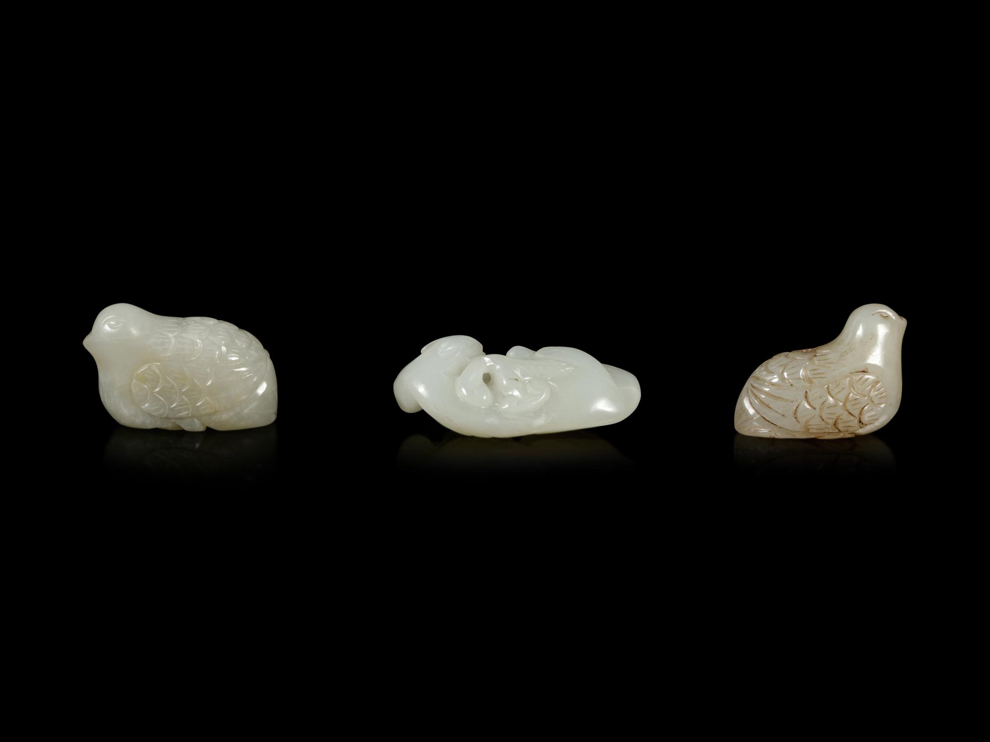Three Chinese Jade Carvings