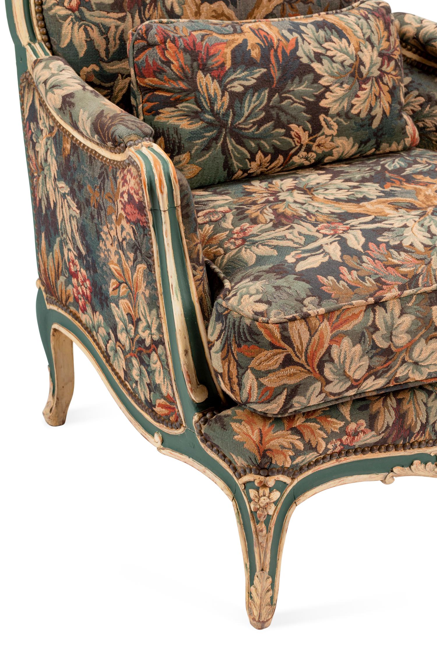 A Louis XV Painted Bergère