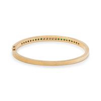 EMERALD AND DIAMOND BANGLE BRACELET