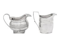 Two English Silver Creamers