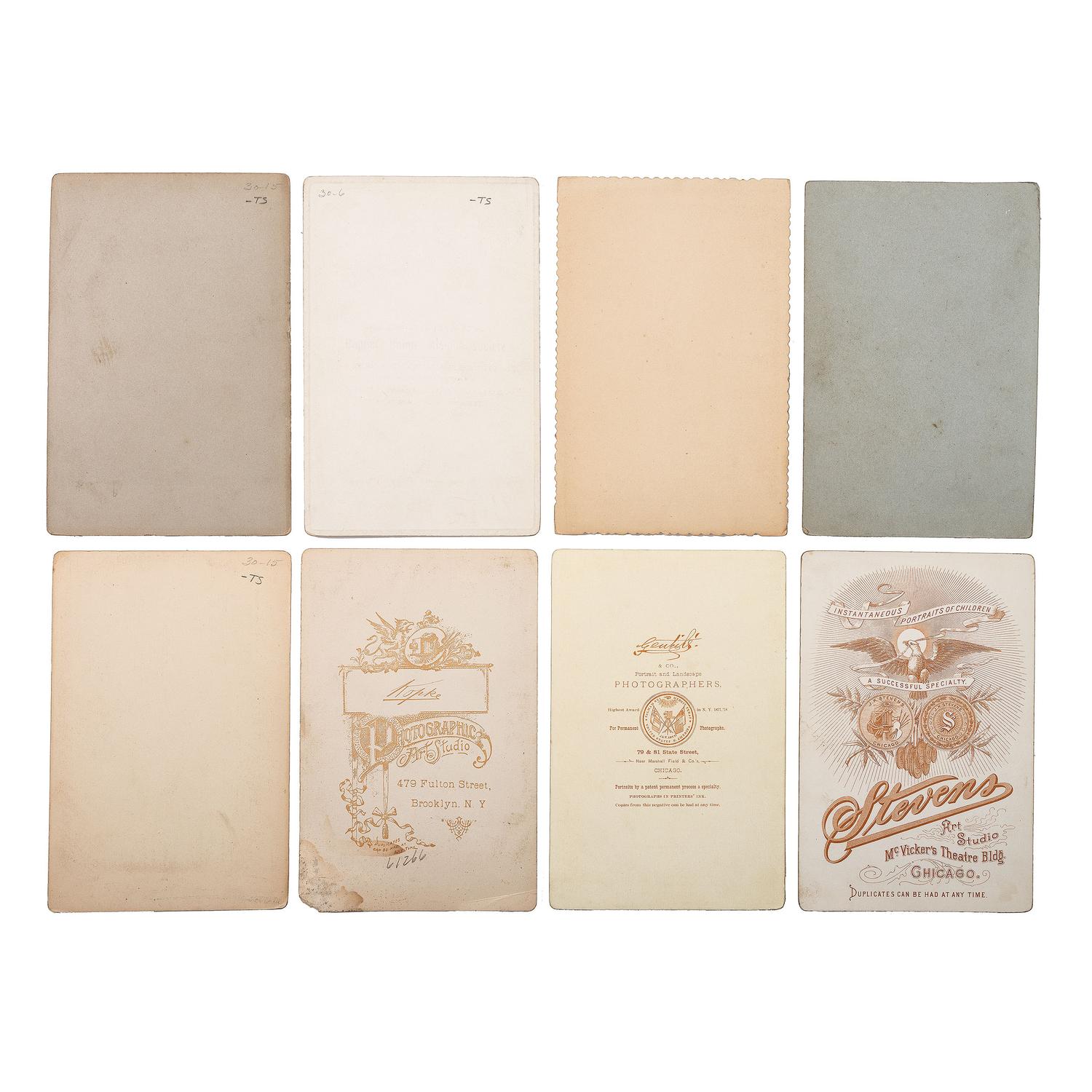 [EARLY PHOTOGRAPHY - PORTRAITURE]. A large group of over 240 portraits of men, primarily cabinet cards, comprising: