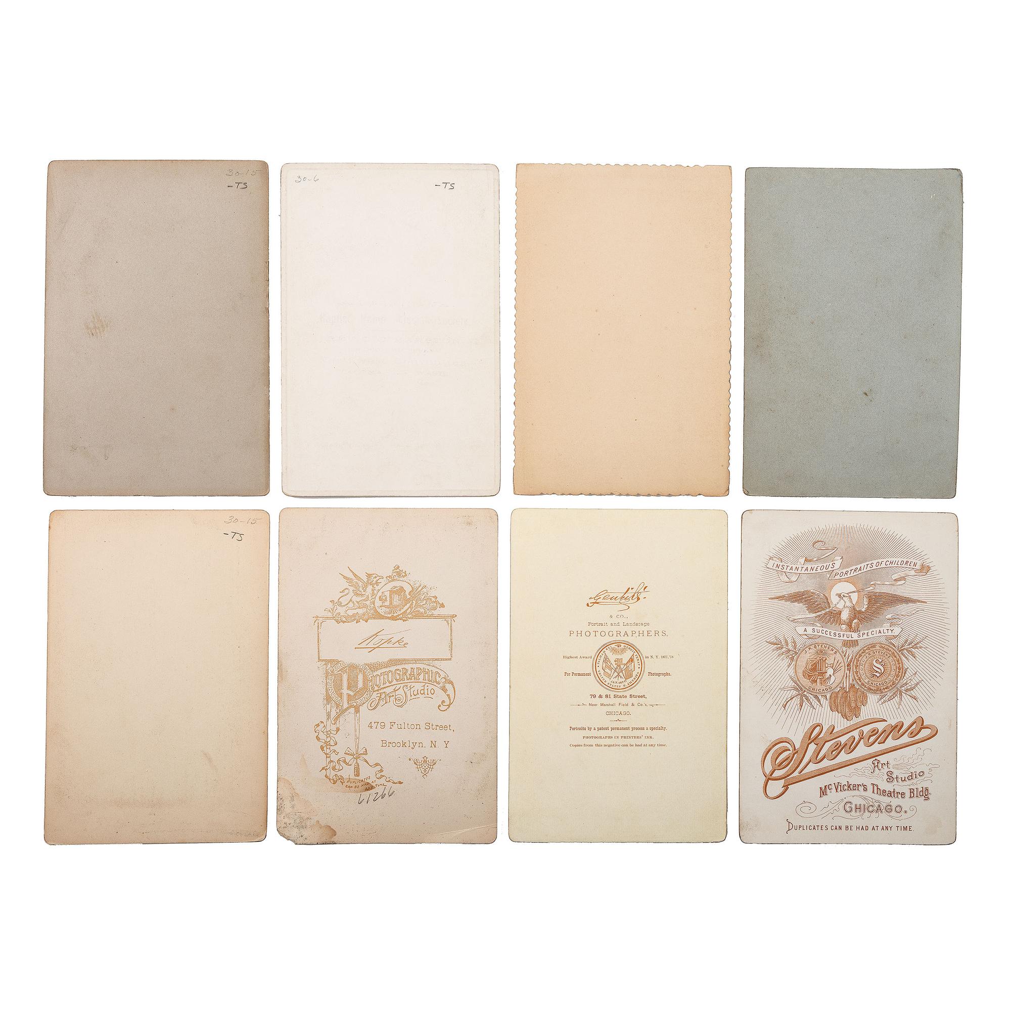 [EARLY PHOTOGRAPHY - PORTRAITURE]. A large group of over 240 portraits of men, primarily cabinet cards, comprising: