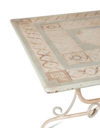 A Painted Metal Garden Table