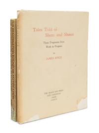 JOYCE, James (1882-1941). Tales Told of Shem and Shaun: Three Fragments from Work in Progress. With a preface by C.K. Ogden . Paris: The Black Sun Press, 1929.