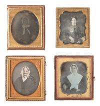 [EARLY PHOTOGRAPHY]. 29 sixth plate daguerreotypes of aged women.