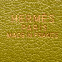 Hermès, Plume 28 in Vert Anis Ostrich