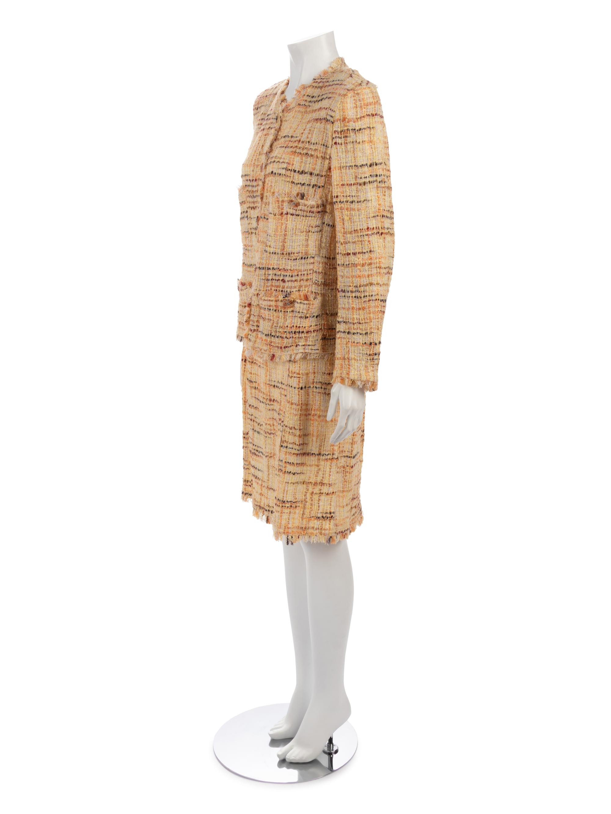 Three Chanel Pieces: One Two-Piece Skirt Suit, One Jacket, ca.1998