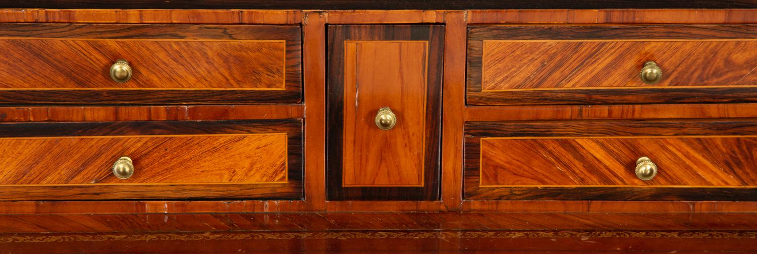 A Louis XV Style Kingwood and Tulipwood Writing Table