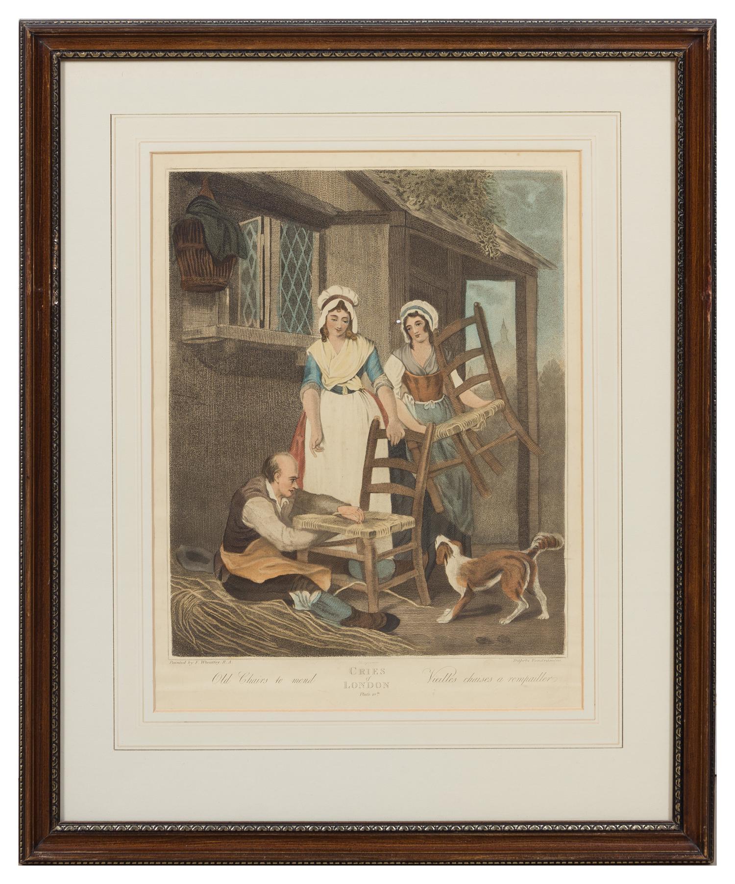 A Set of Thirteen English Mezzotint Engravings Height of tallest overall 23 inches.