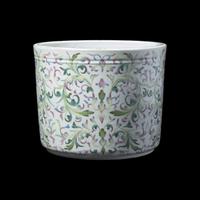 A Large Chinese Famille Rose Porcelain Brushpot, Bitong, Late Qing/Republic Period 晚清/民國 粉彩纏枝花卉紋筆筒