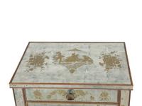 A Pair of French Eglomisé Mirrored Night Stands