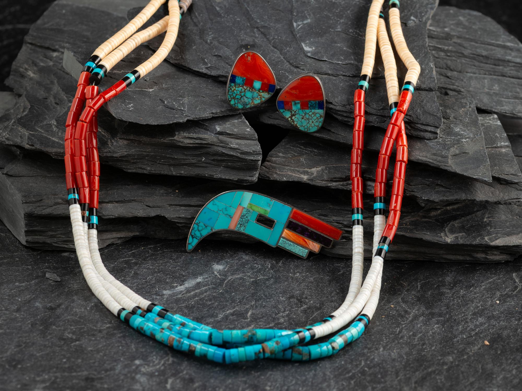 Group of Colorful Pueblo Jewelry