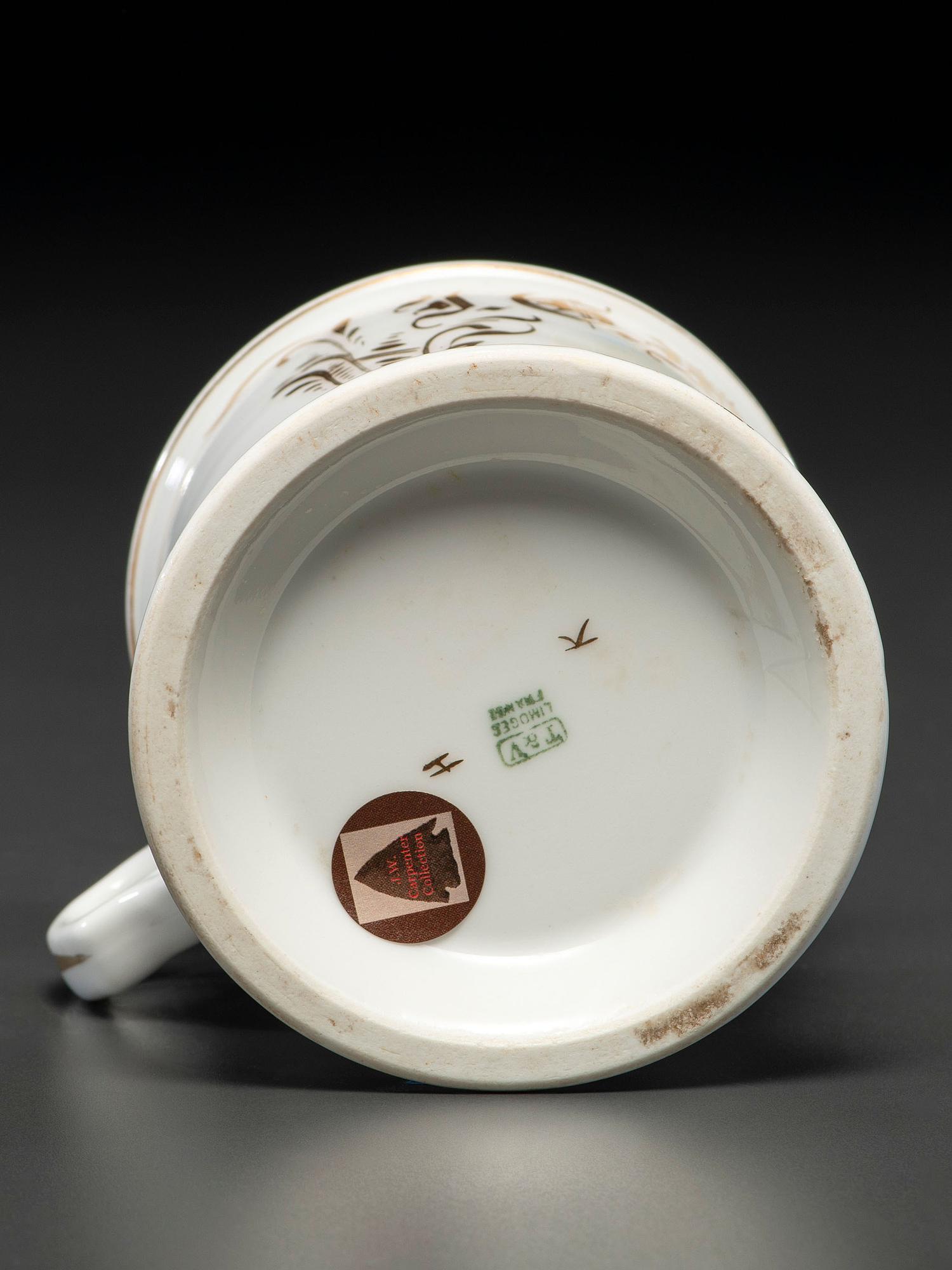 A Steamboat Pilot's Porcelain Occupational Shaving Mug
