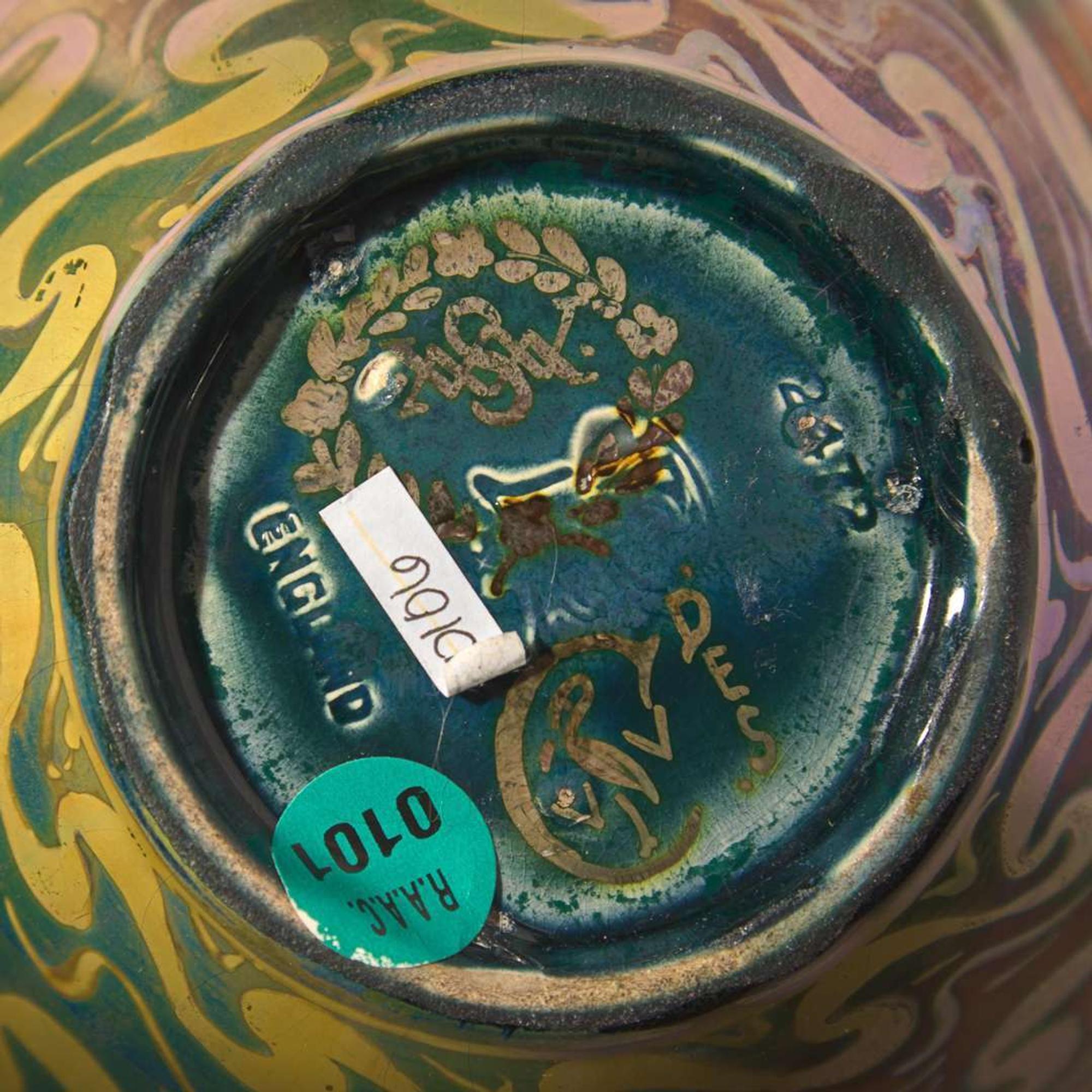 A Royal Lancastrian lustre glazed earthenware vase Walter Crane (1845-1915) and William S. Mycock (1872-1950), Pilkington, England, circa 1904
