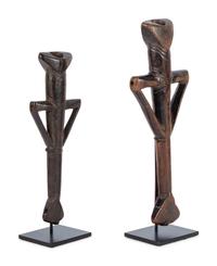 A Pair of African Carved Wood Figures
