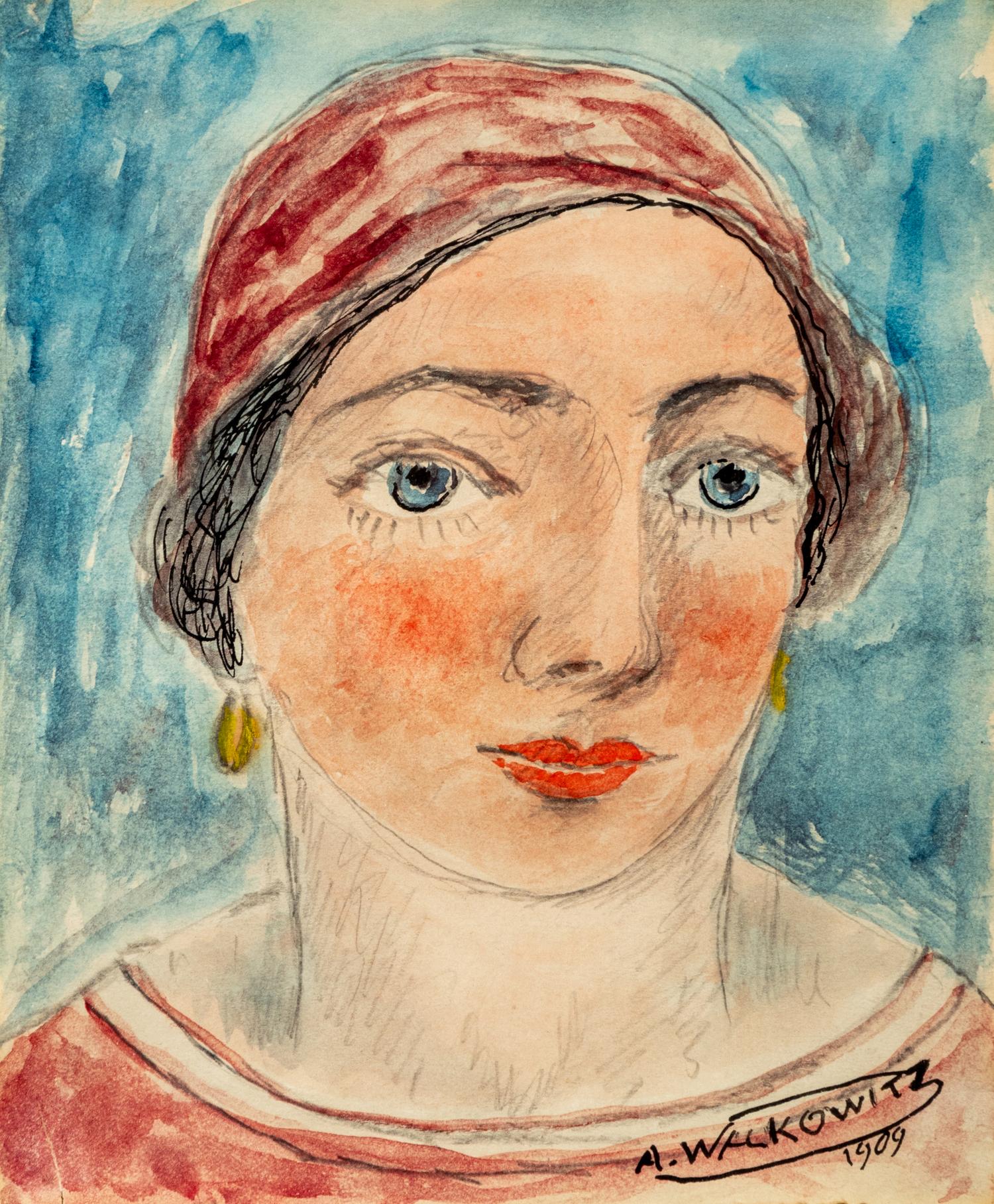 Portrait (Head) , 1909, and Head , 1902 (a pair of works)