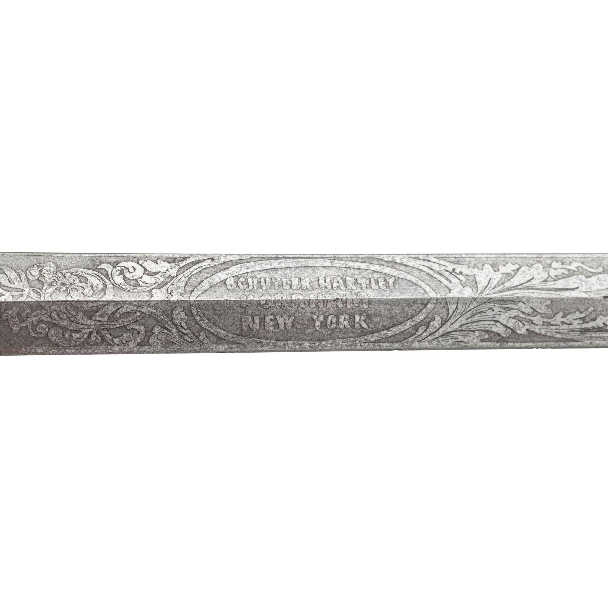 Published Schuyler, Hartley & Graham Model 1860 Staff & Field Officers' Sword taken from Confederate Spy Col. W.O. Williams in Franklin, TN and Inscribed to Henry Newcomer