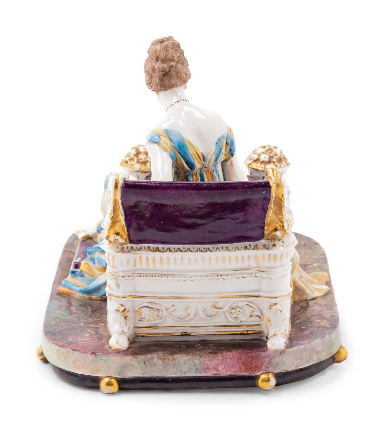 A Porcelain Figural Group