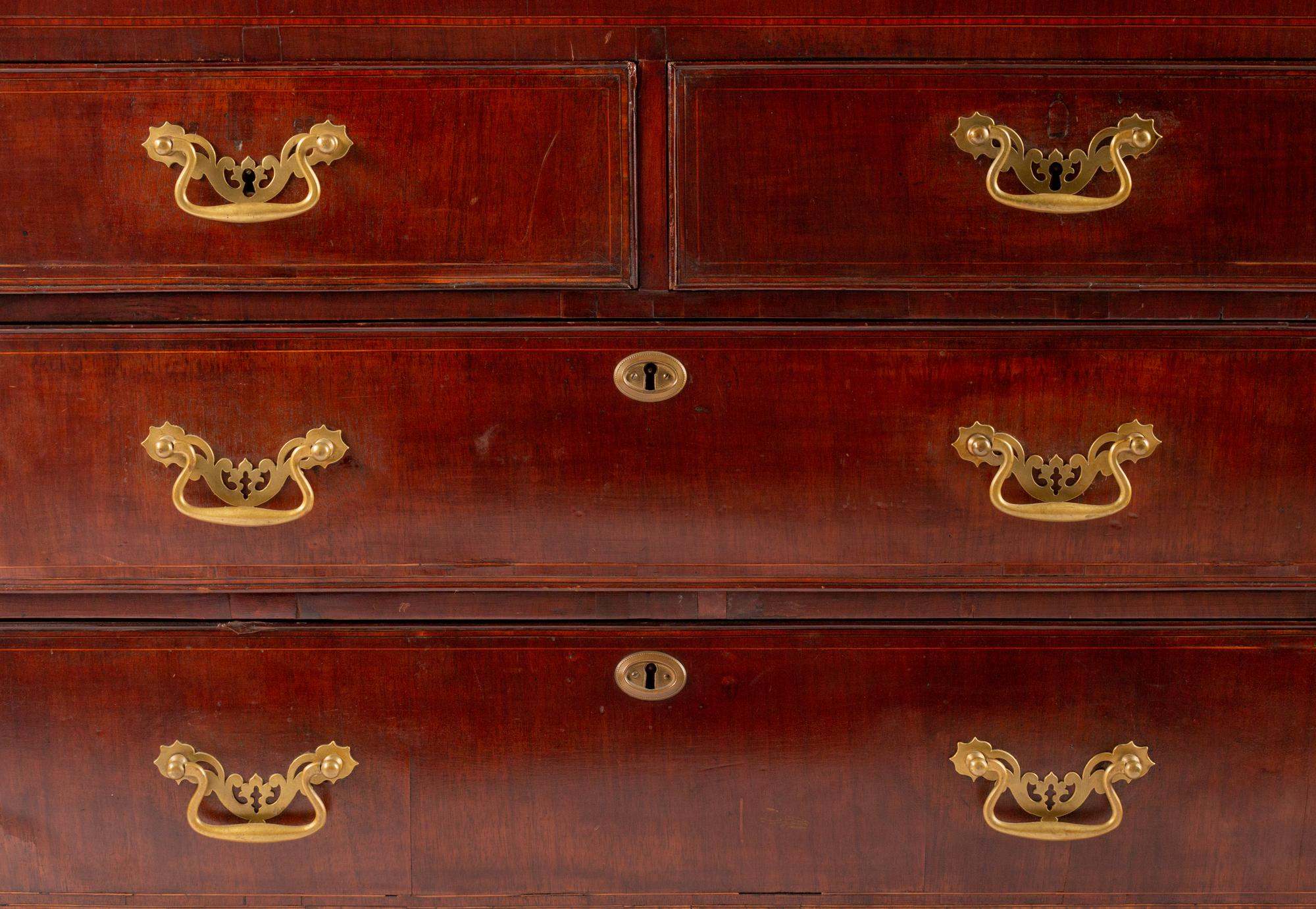A George III Inlaid Mahogany Slant-Front Desk — 19TH CENTURY