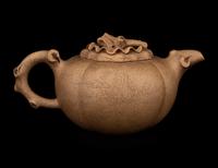 A Chinese Yixing Zisha Pottery Teapot