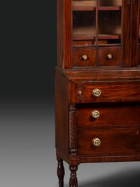 A Federal Carved and Figured Mahogany Lady's Writing Desk