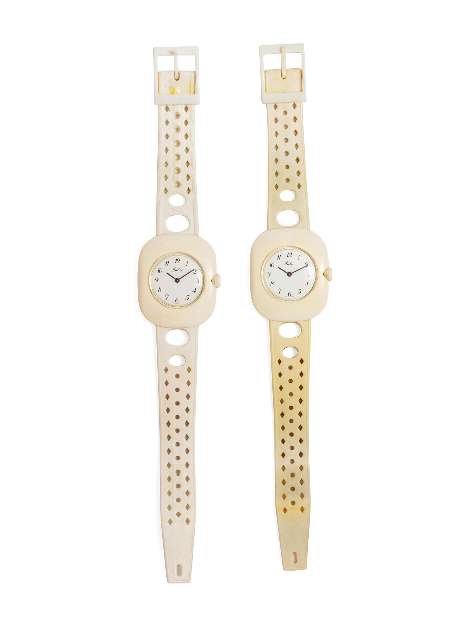 A Pair of Delux Plastic Wristwatches, 1960-80s