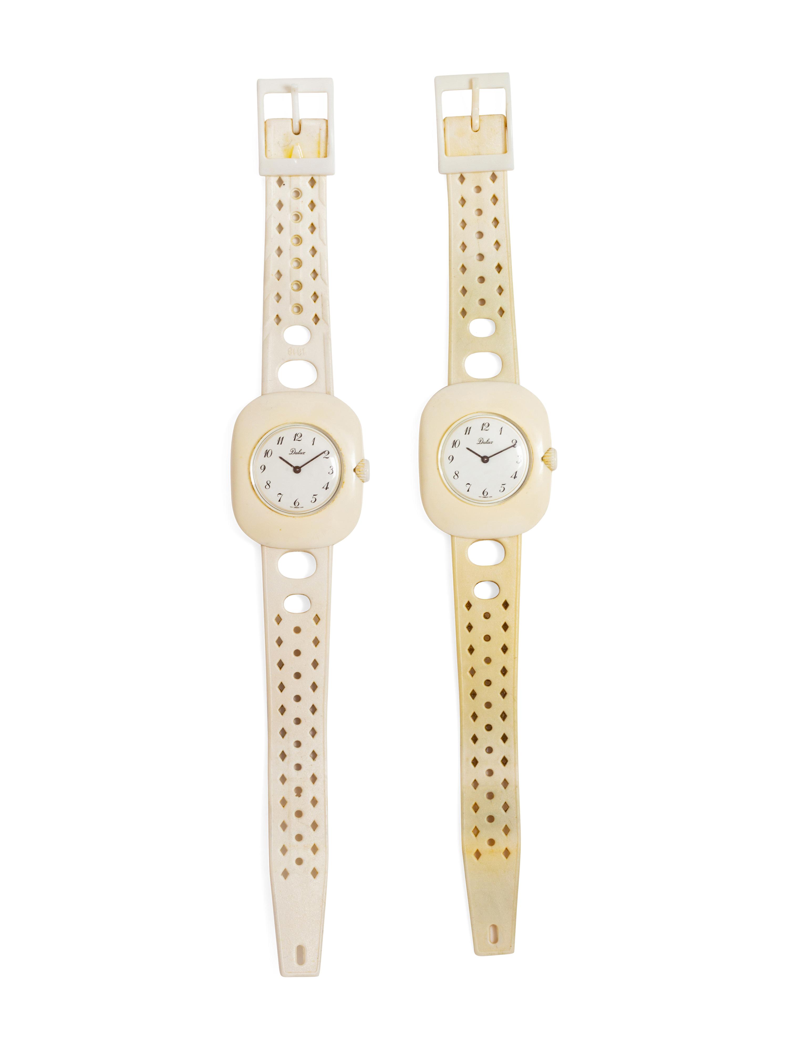 A Pair of Delux Plastic Wristwatches, 1960-80s