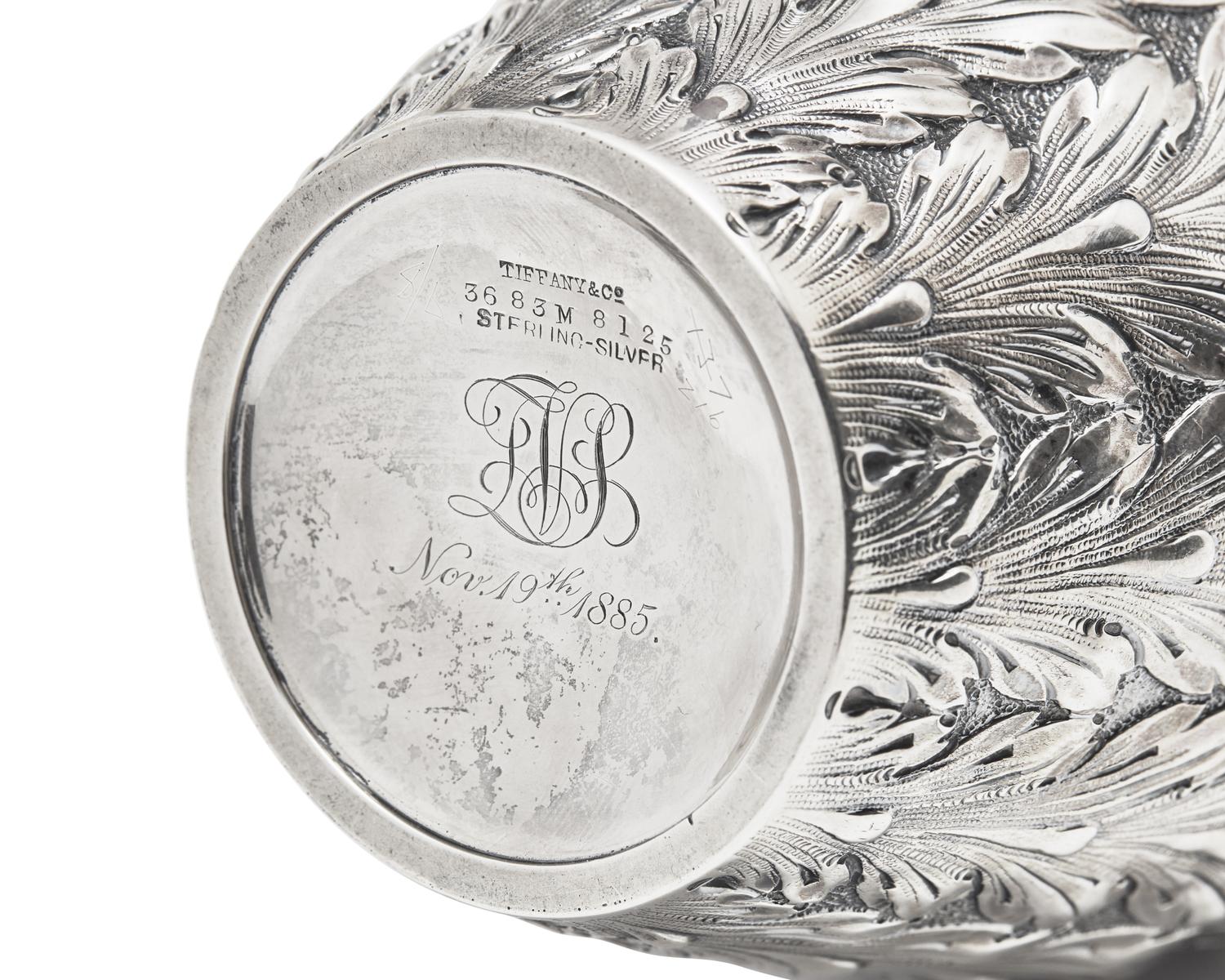 An Assembled American Eight-Piece Repoussé Silver Tea and Coffee Service